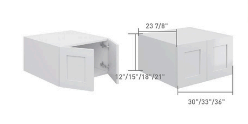 Haut Frigo, Hauteur 12 pouces 30" à 36"