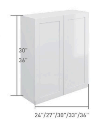 Mural 2 Portes, Hauteur 36 pouces 24" à 36"