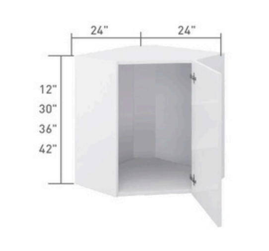 Mural coin diagonal 24" à 24"