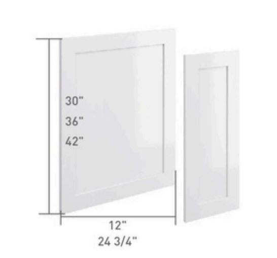 Panneau Shaker 12.75x30